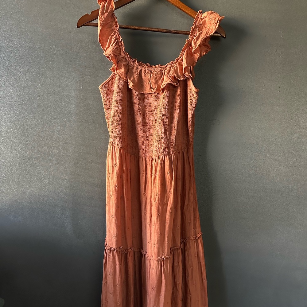Old Navy Rust Color MIDI Dress
